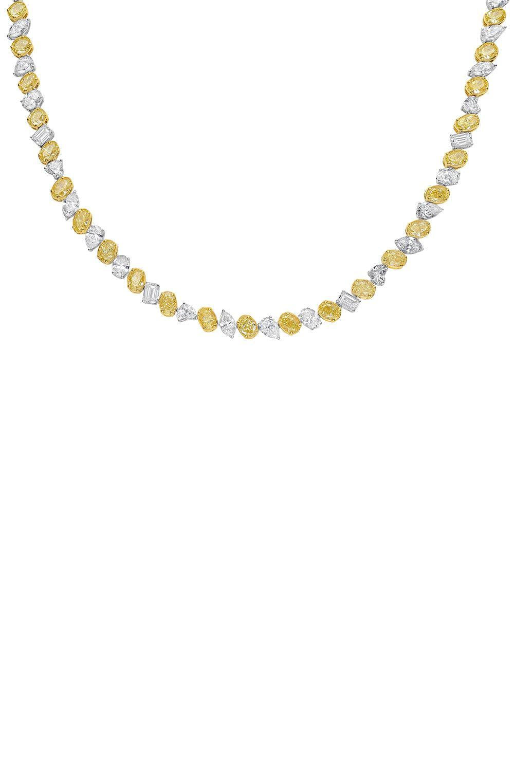 Yellow Diamond Soleil Necklace-YELLOW GOLD-JEWELRYFINE JEWELNECKLACE O-RUCHI NEW YORK