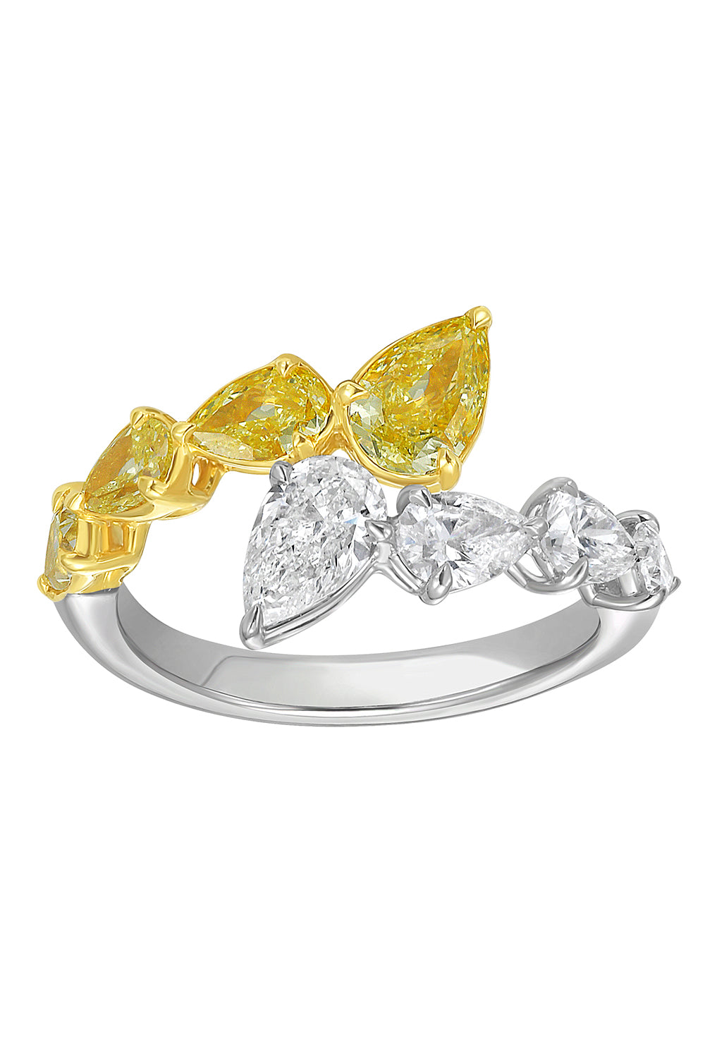  Fancy Diamond Lumina Wrap Ring-WHITE GOLD-6.5-JEWELRYFINE JEWELRING-RUCHI NEW YORK 