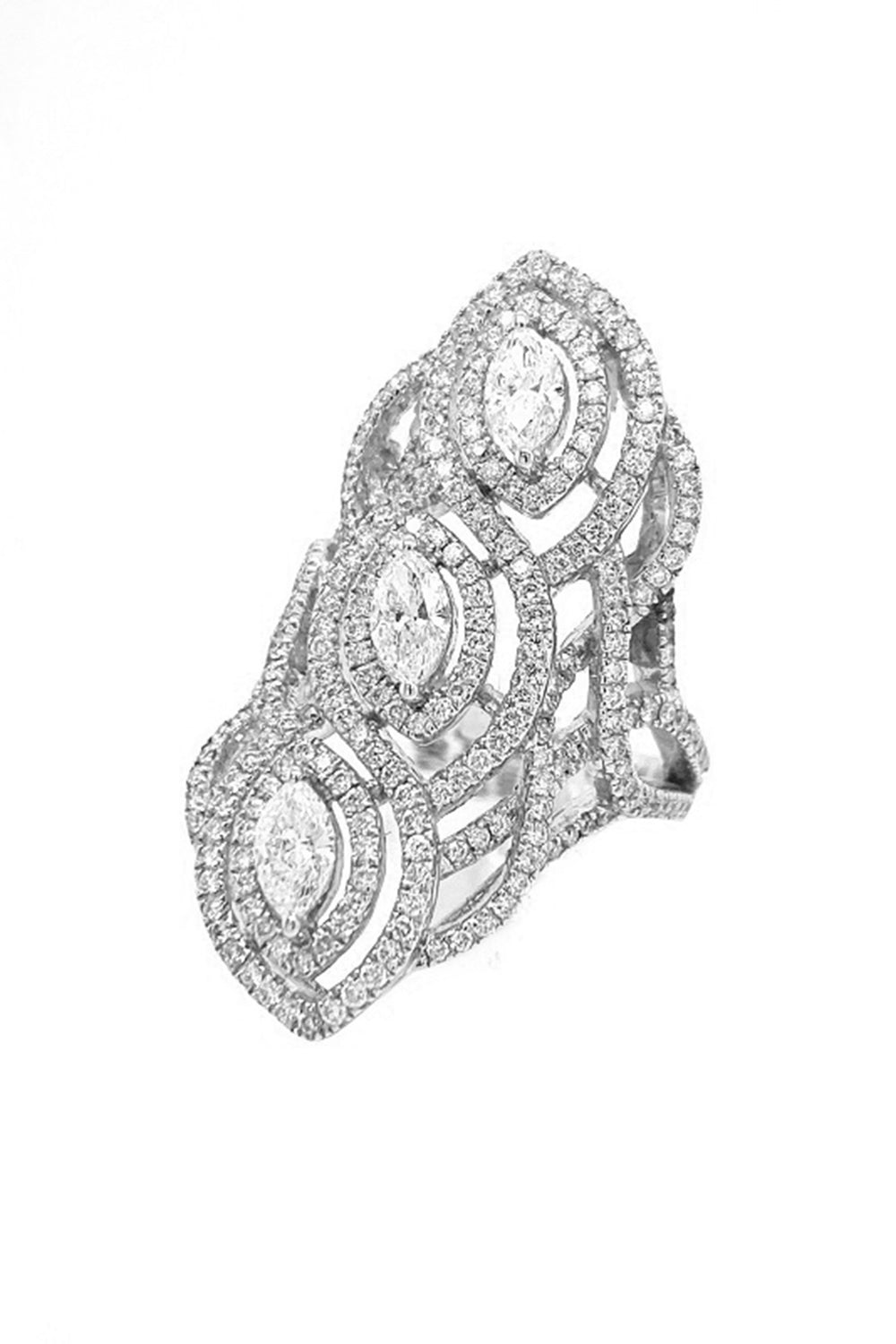 RUCHI NEW YORK-Infiniti Marquise Diamond Ring-WHITE GOLD