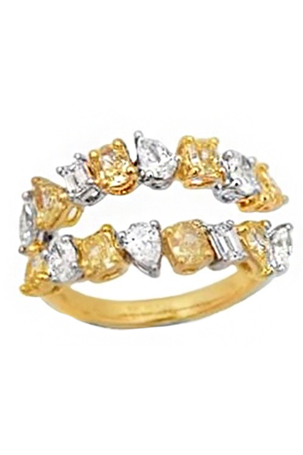 Fancy Yellow Diamond Fiorella Ring-YELLOW GOLD-6-JEWELRYFINE JEWELRING-RUCHI NEW YORK