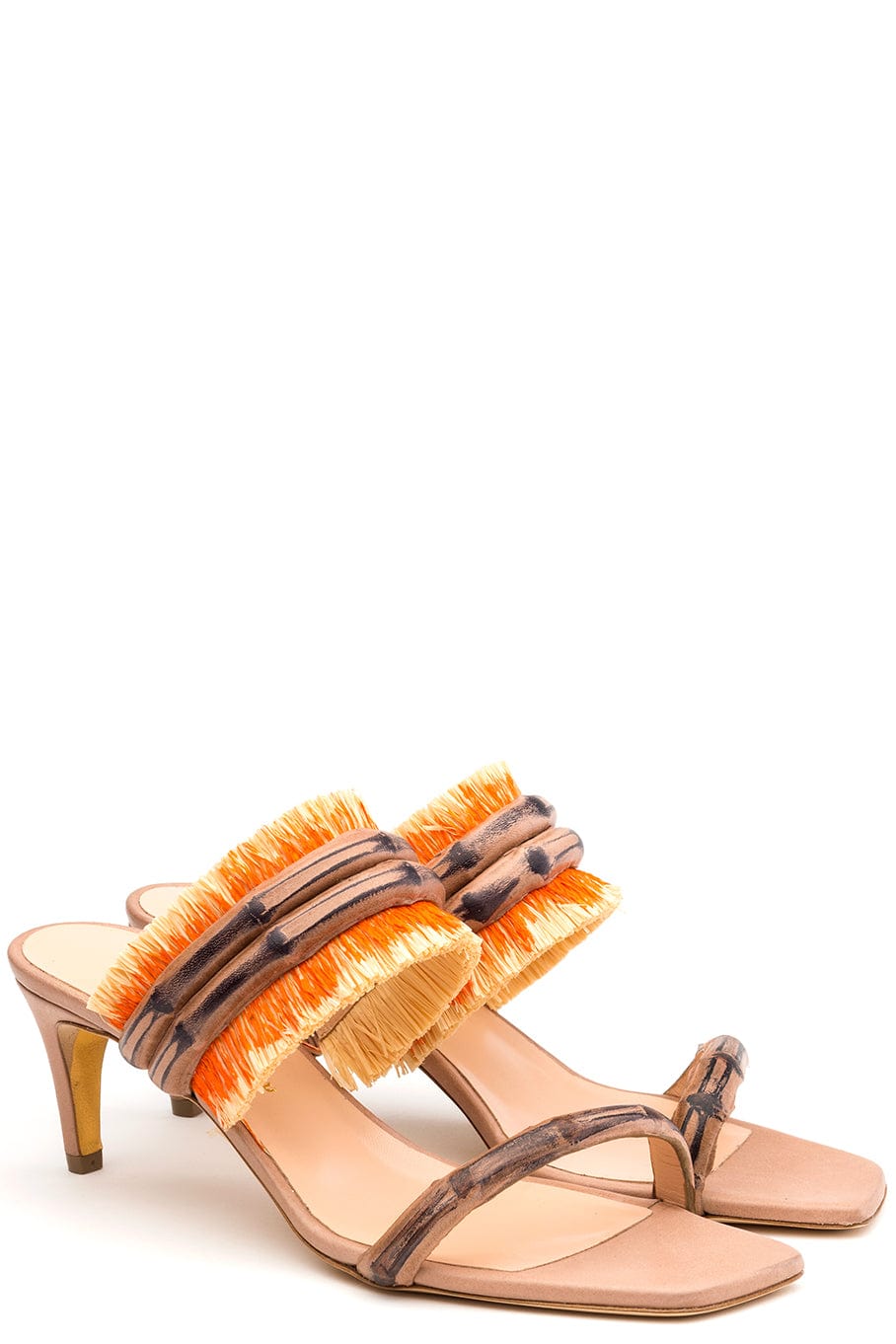RUPERT SANDERSON-Anzio Bamboo Sandal-
