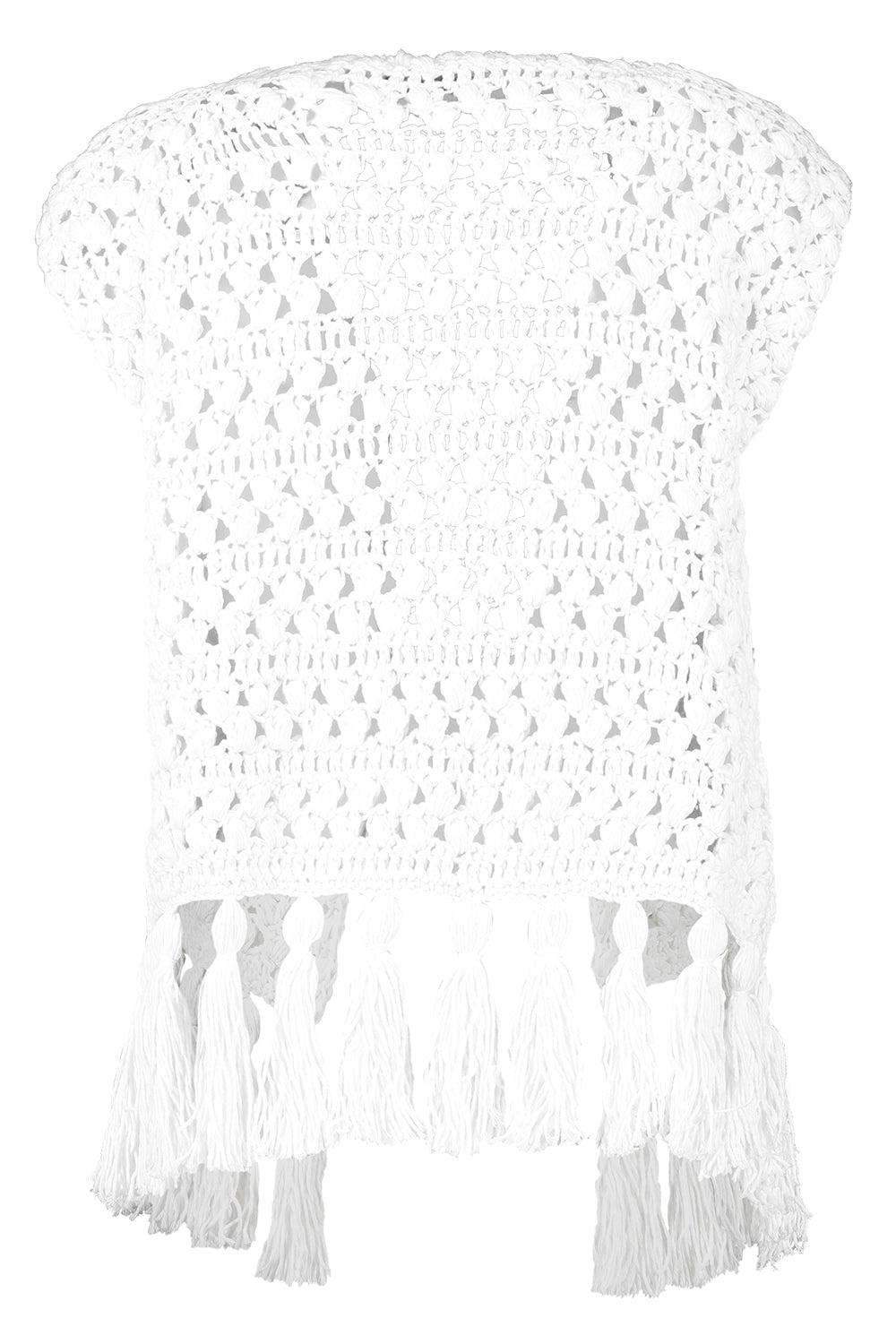 S-MODE-Crochet Vest-WHITE