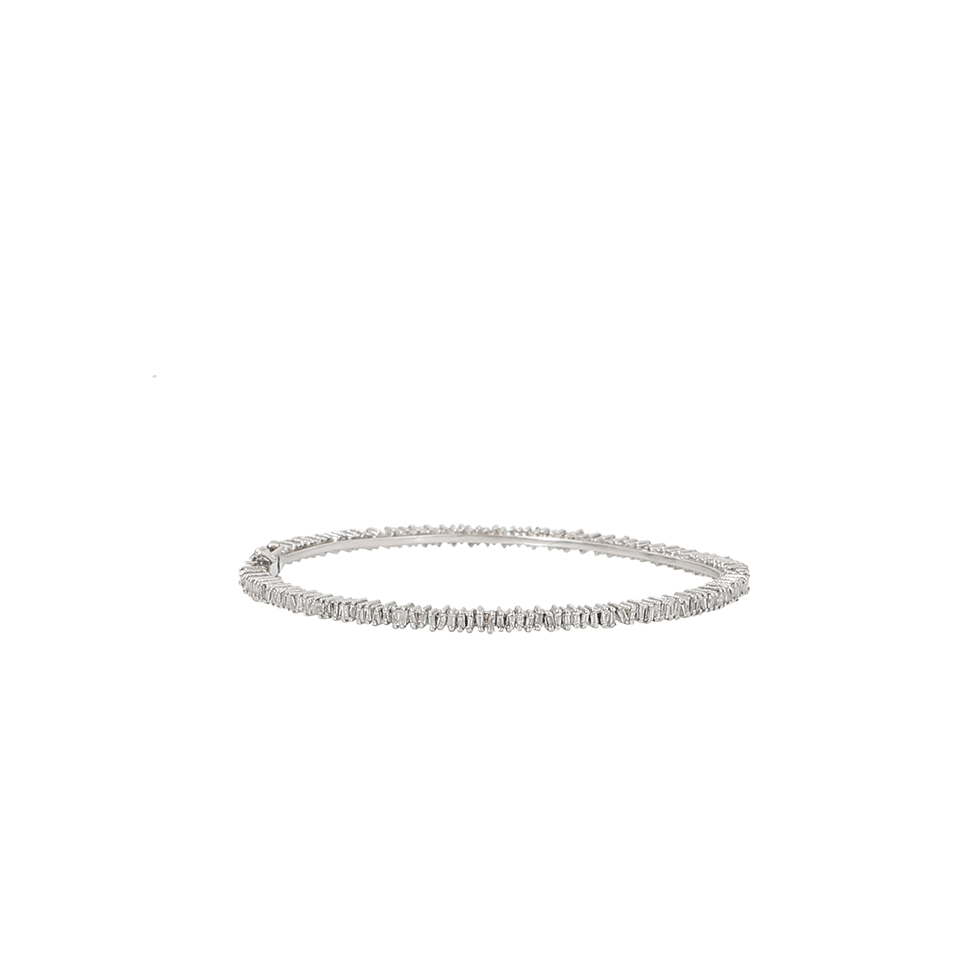 S. CARTER DESIGNS-Diamond Baguette Bangle-SILVER