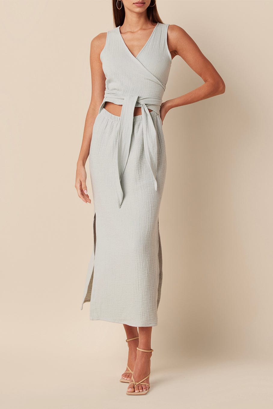SABLYN-Bijou Front Tie Dress-