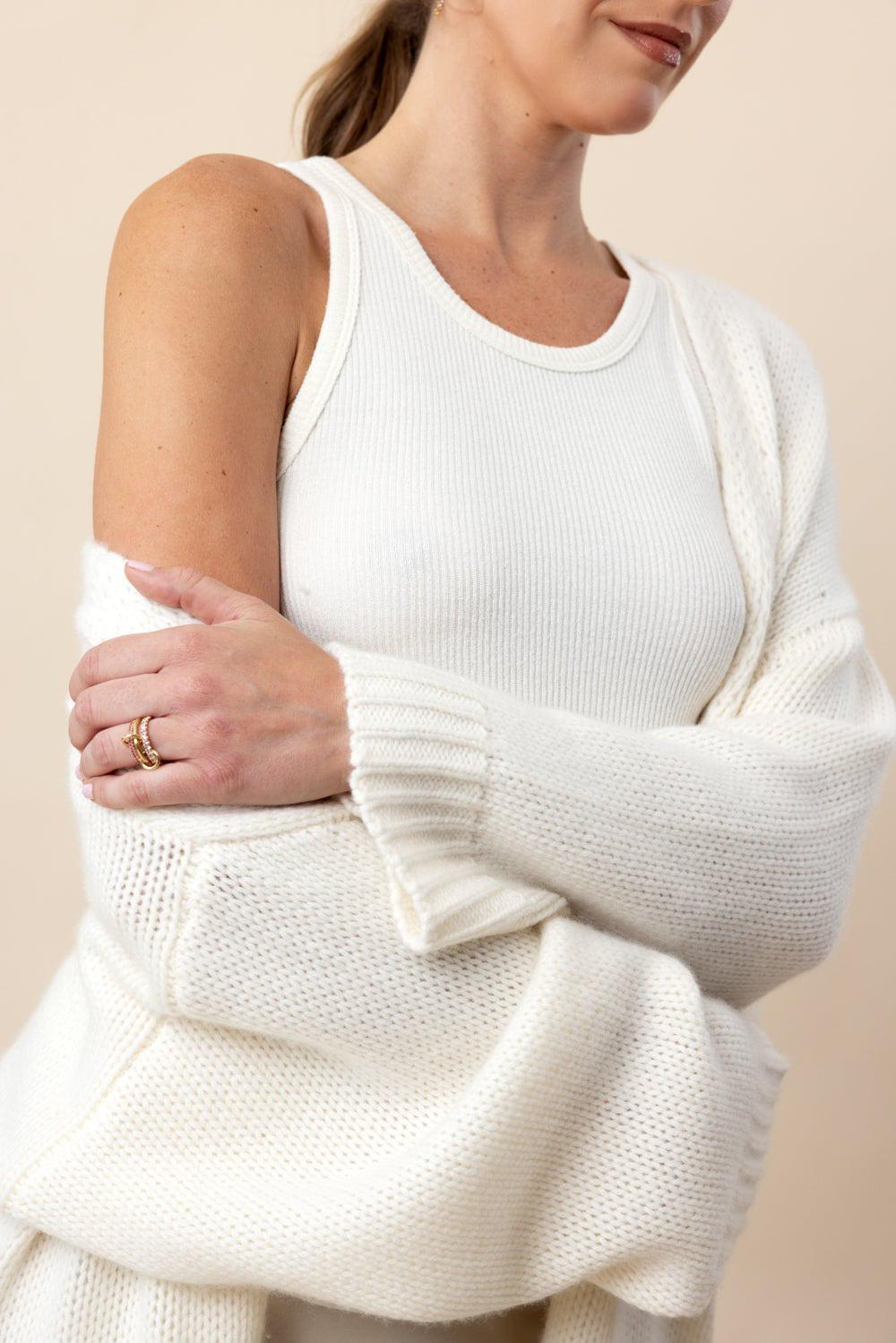 SABLYN-Perry Cardigan - Gardenia-