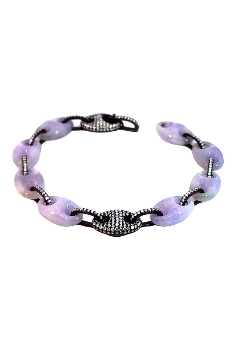 Diamond Jade Purple Elemento Bracelet