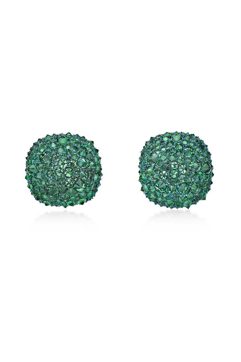 Green Titanium Tsavorite Earrings-TITANIUM-JEWELRYFINE JEWELEARRING-SABOO FINE JEWELS