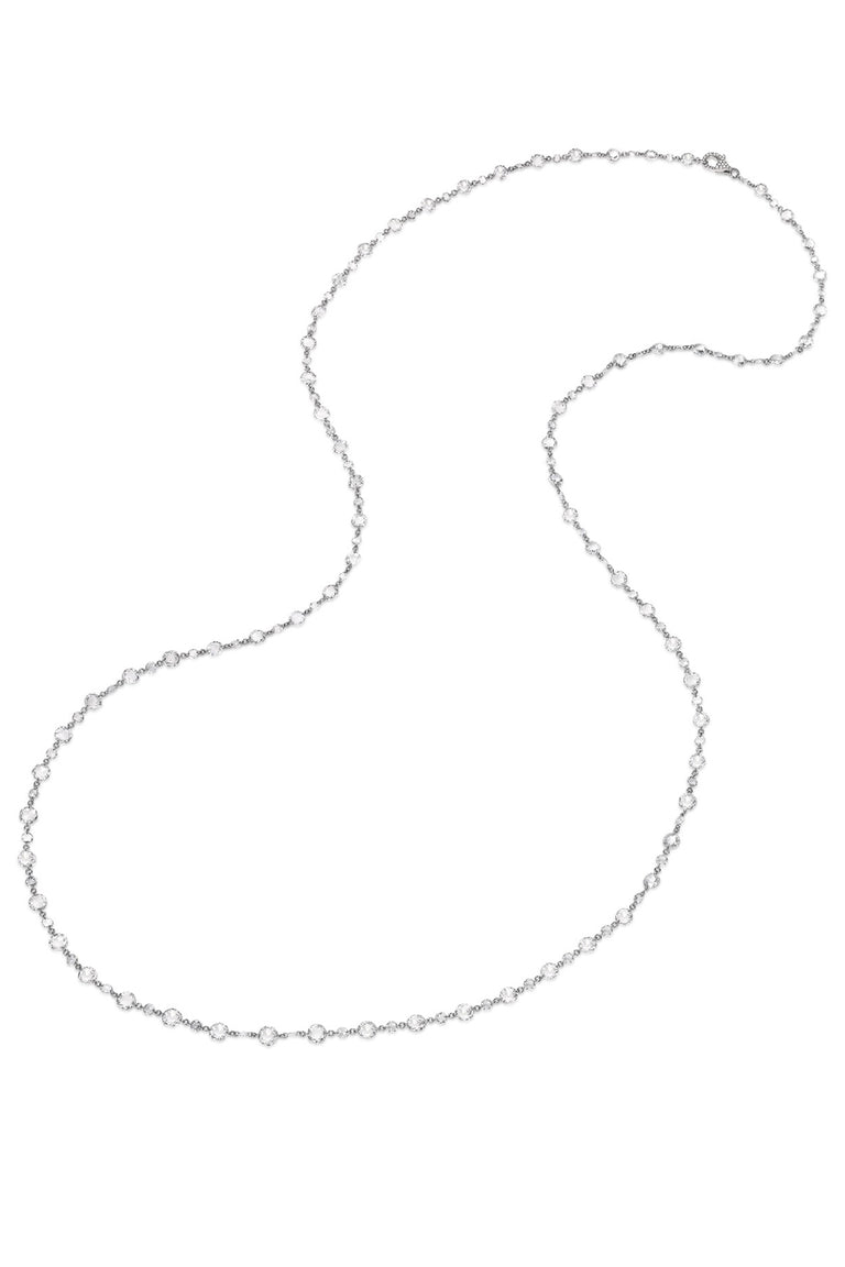 Diamond Round Rosecut Necklace