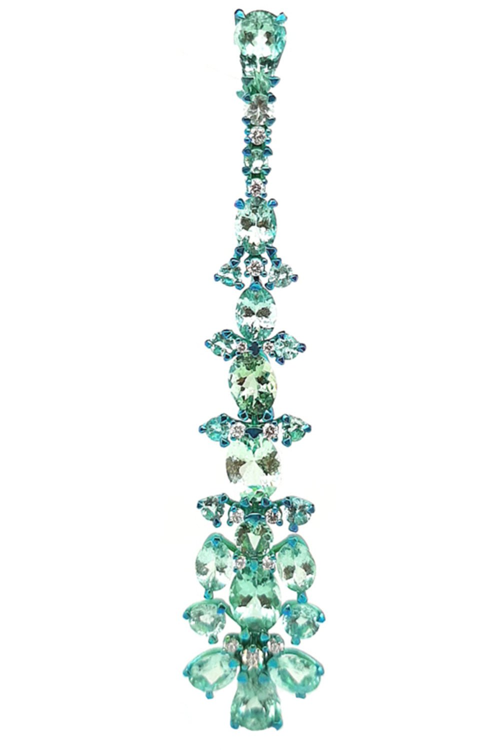 SABOO FINE JEWELS-Paraiba Diamond Pendant-TITANIUM