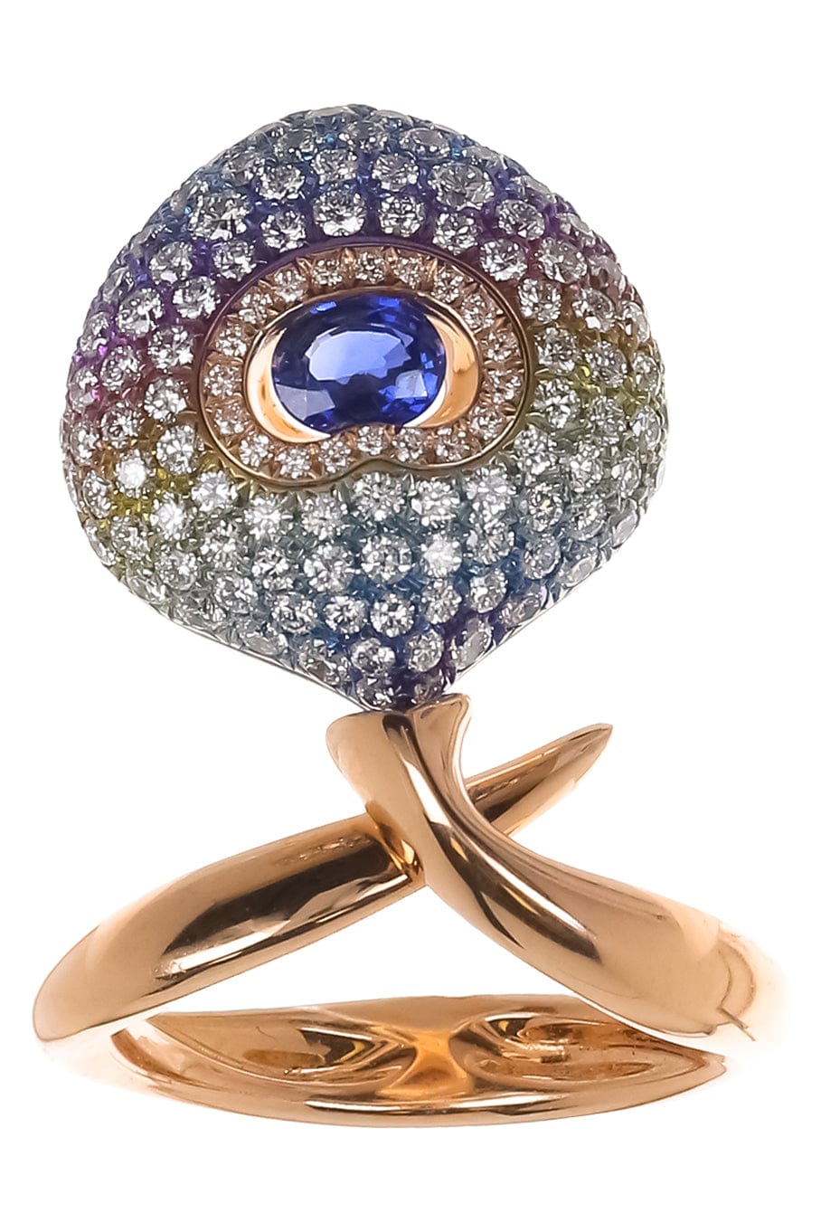 SABOO FINE JEWELS-Sapphire Fusion by Infusion Ring-ROSE GOLD