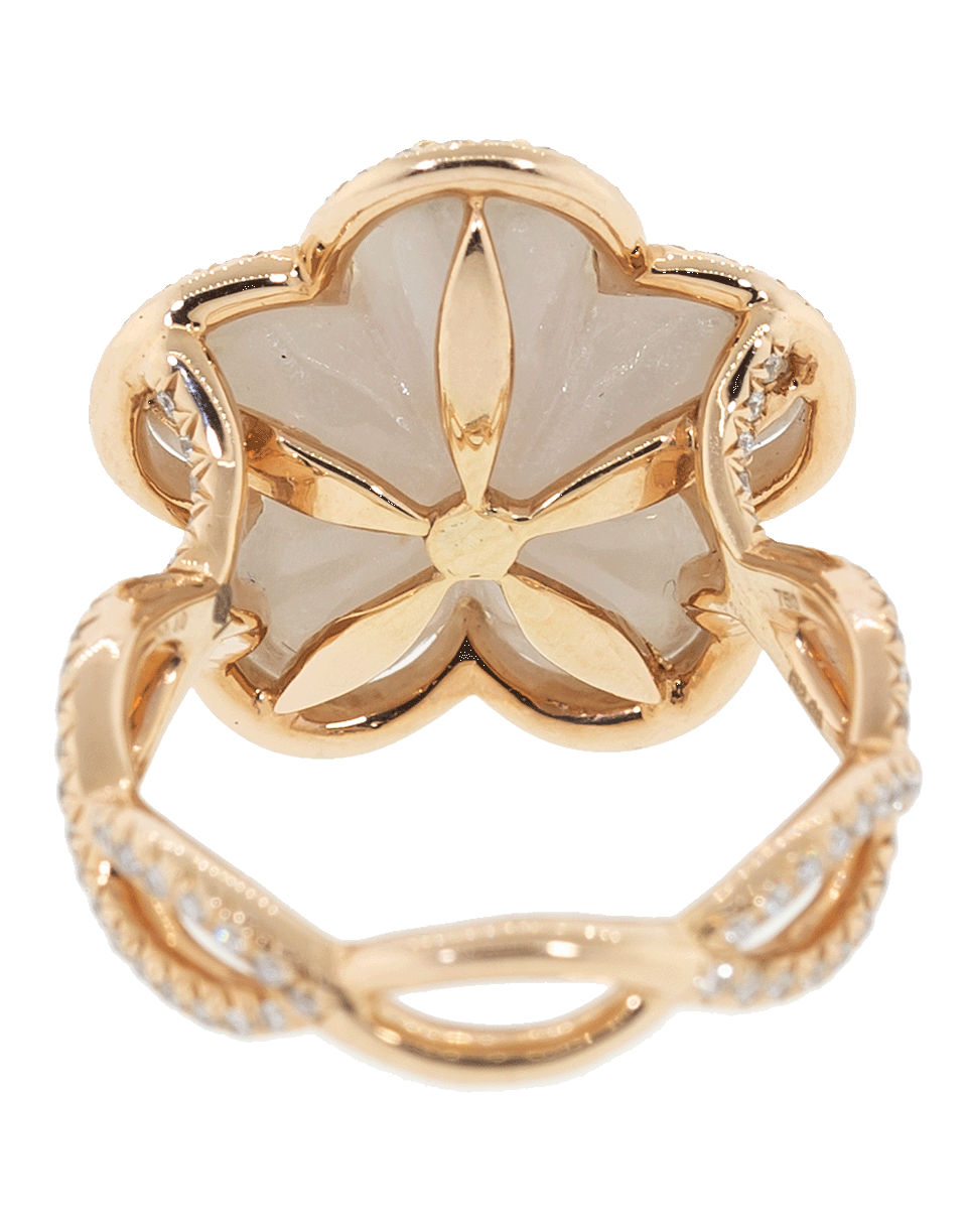 SABOO FINE JEWELS-Aura Ruby Flower Ring-ROSE GOLD