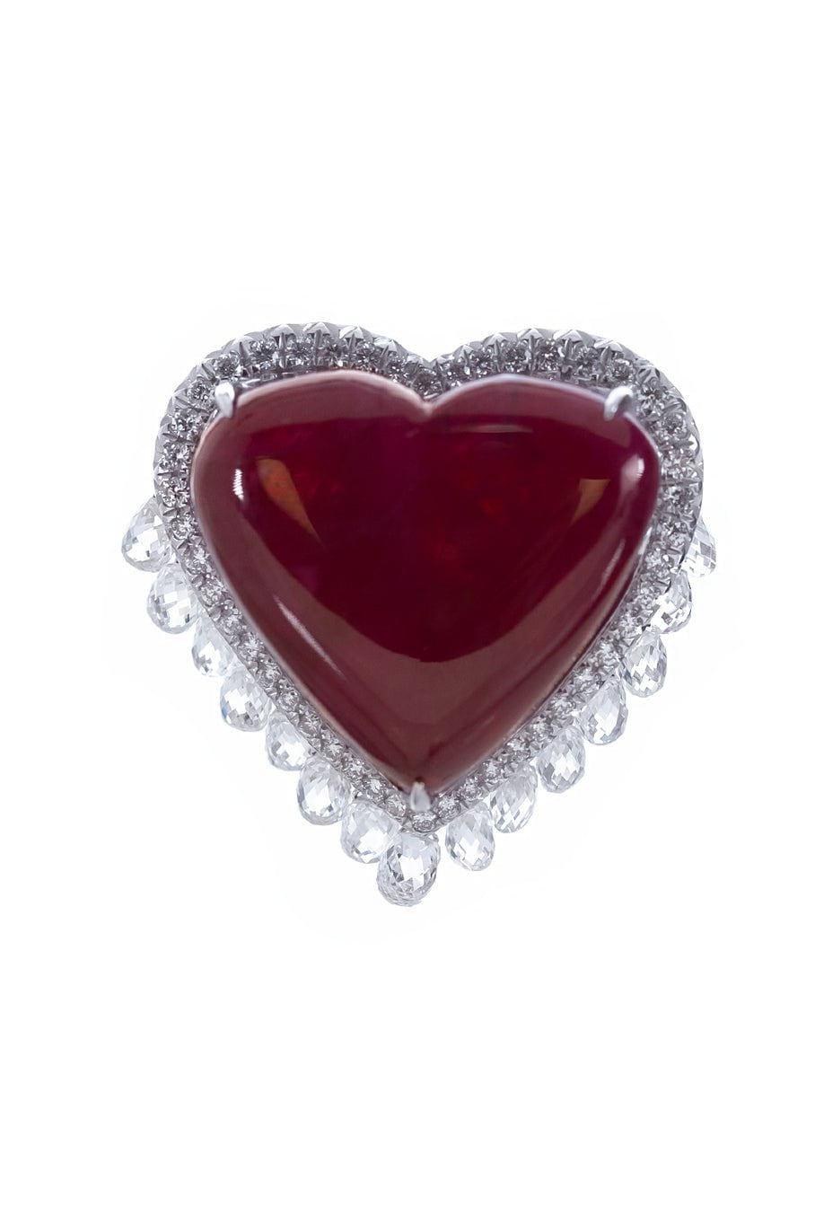 SABOO FINE JEWELS-Heart Royale Ring-WHITE GOLD