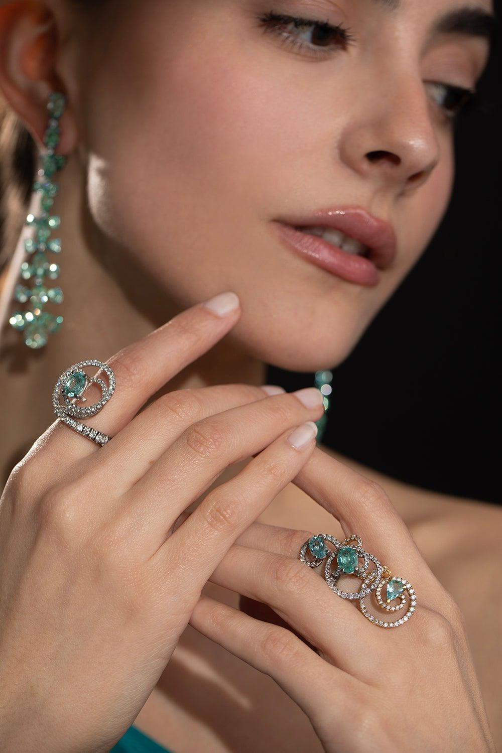 SABOO FINE JEWELS-Paraiba Royale Ring-WHITE GOLD