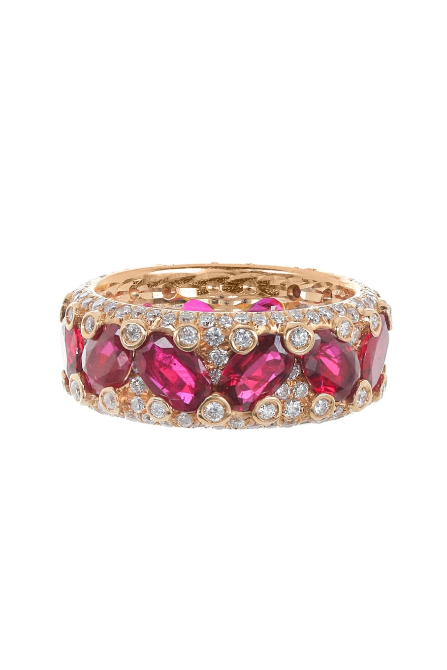 SABOO FINE JEWELS-Ruby Loop Ring-YELLOW GOLD