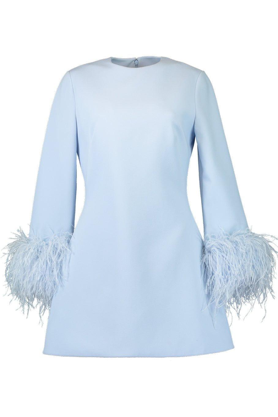 SAFIYAA-Rena Feathered Short Dress-