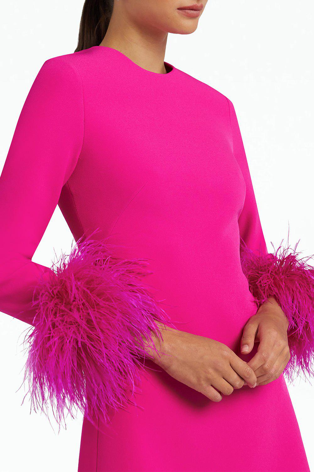 SAFIYAA-Rena Dress - Wild Strawberry-