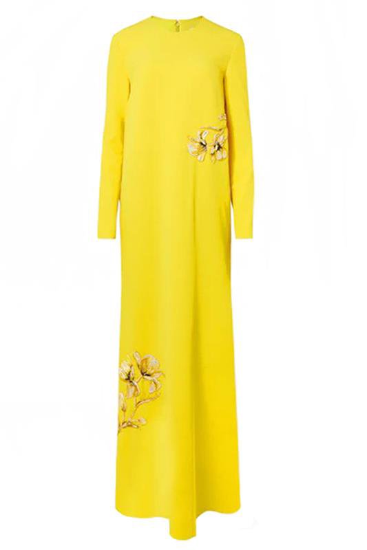 SAFIYAA-Naima Dress-CANARY