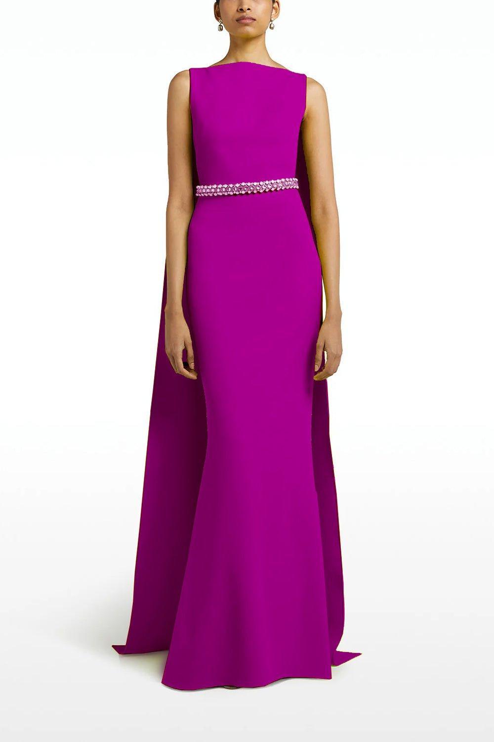 SAFIYAA-Ginevra Gown - Magenta-