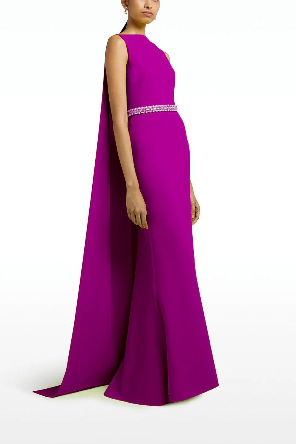 SAFIYAA-Ginevra Gown - Magenta-
