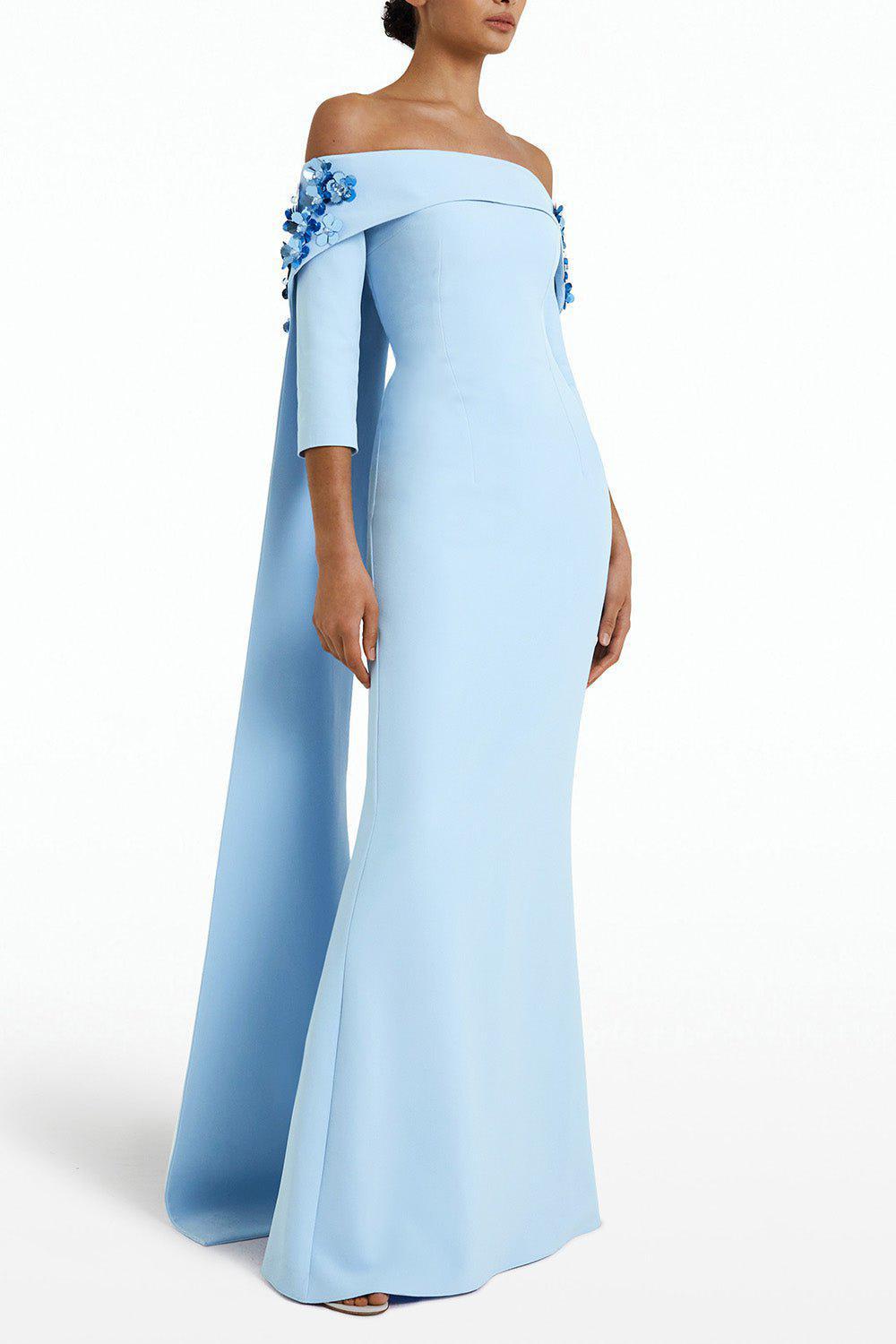 SAFIYAA-Soshin Dress - Pale Blue-