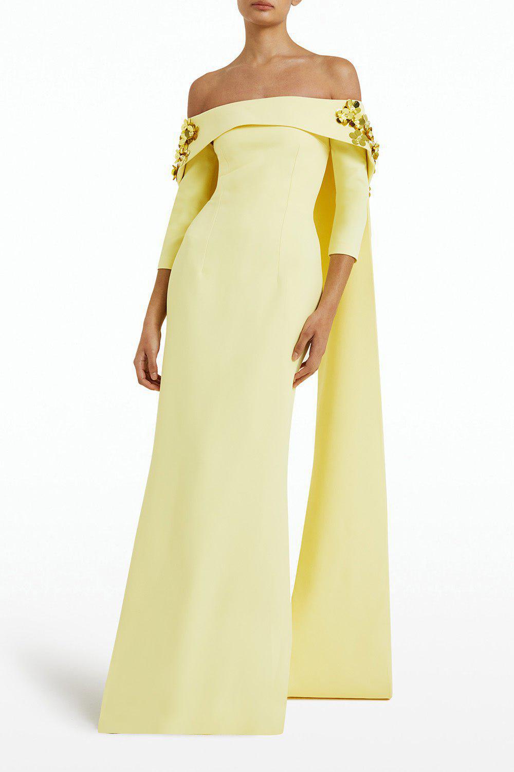 SAFIYAA-Soshin Dress - Pale Yellow-