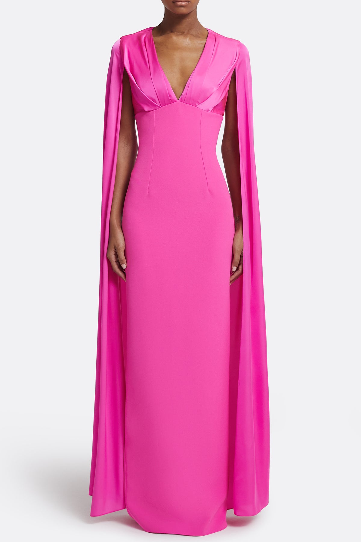 Angelina Draped Gown-PINK-4-CLOTHINGDRESSGOWN-SAFIYAA