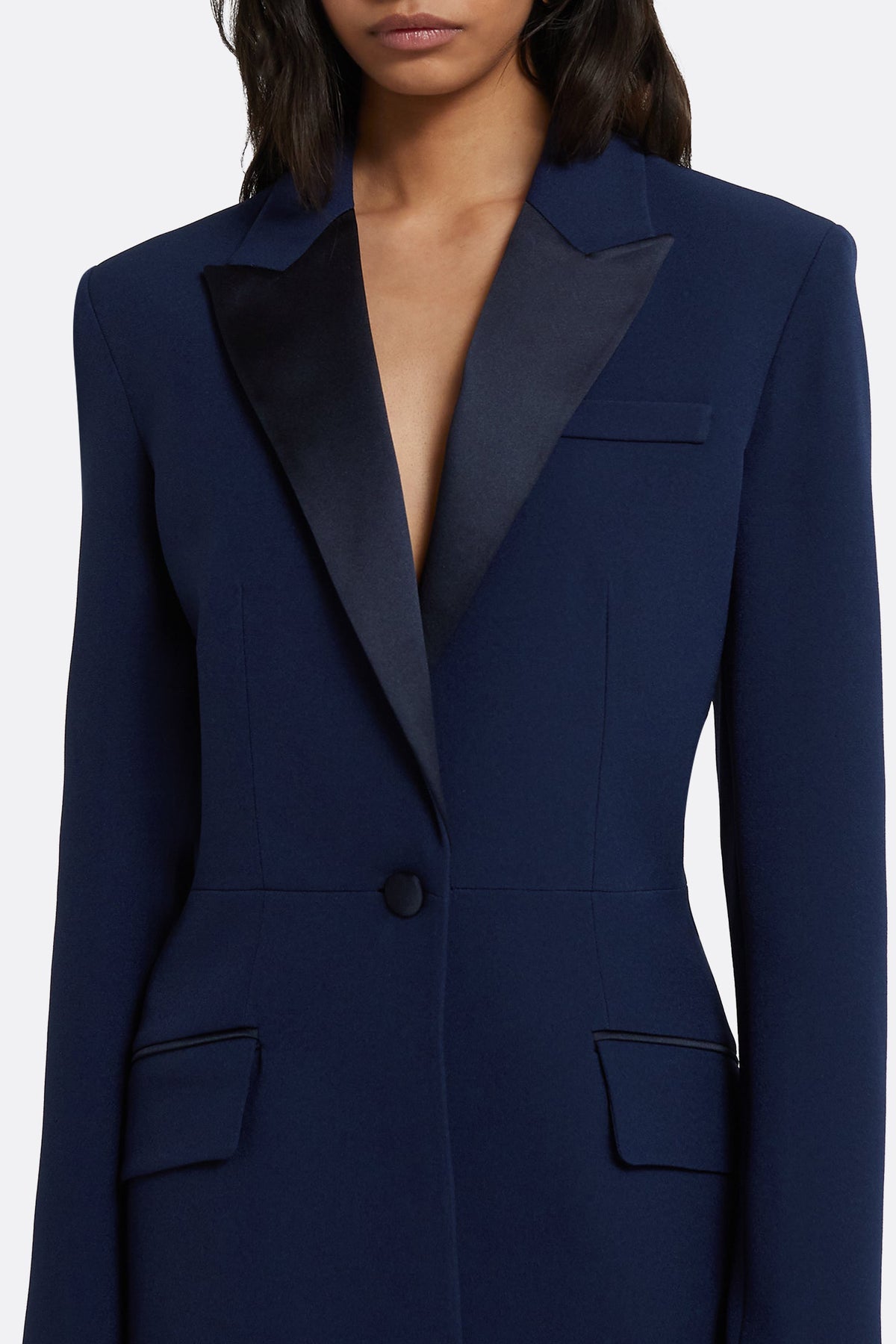 Arlene Tuxedo Jacket-BLUE-4-CLOTHINGJACKETBLAZERS-SAFIYAA