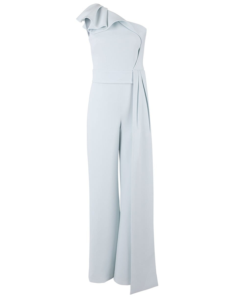 SAFIYAA-Ruffle Sleeve Jumpsuit-GLACIER