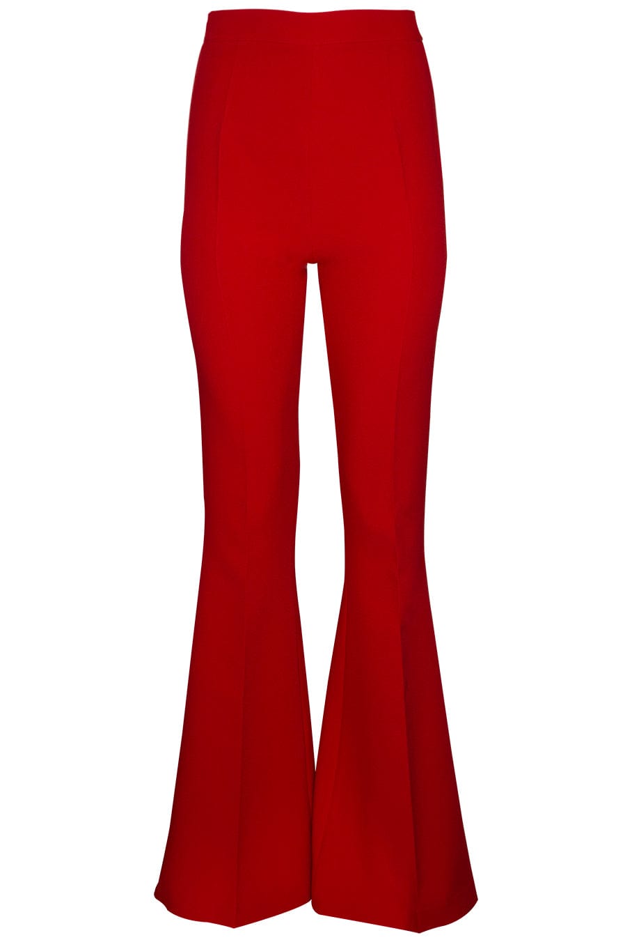 SAFIYAA-Halluana Flared Leg Trouser- Dazzling Red-DAZRED