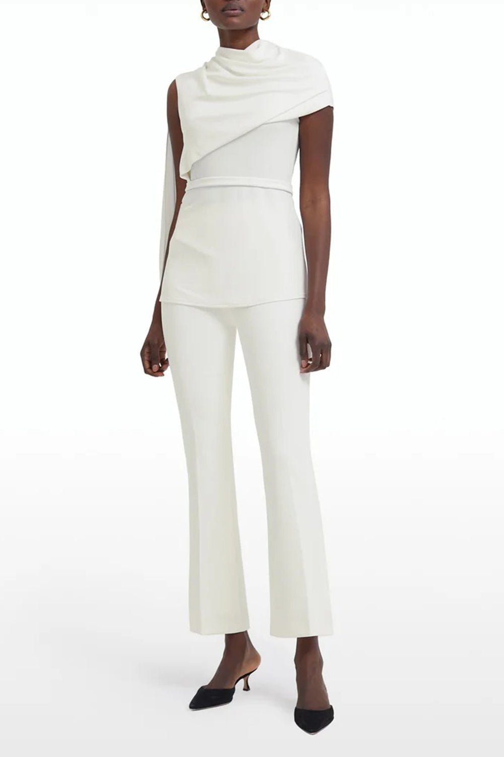 SAFIYAA-Mari Pant - Ivory-