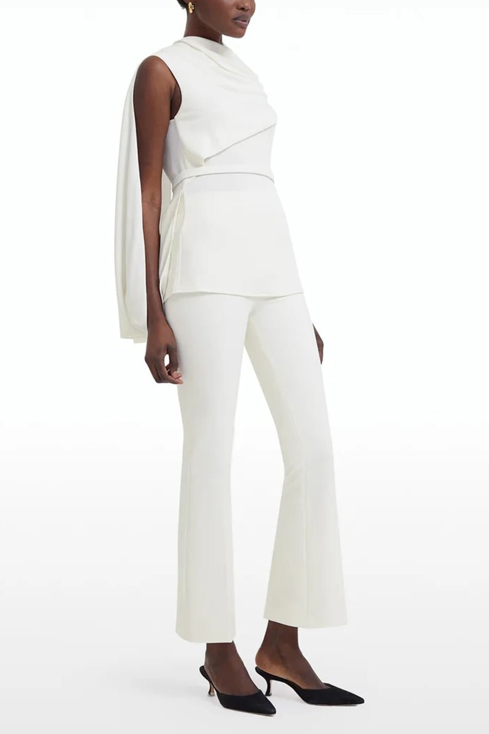 SAFIYAA-Mari Pant - Ivory-