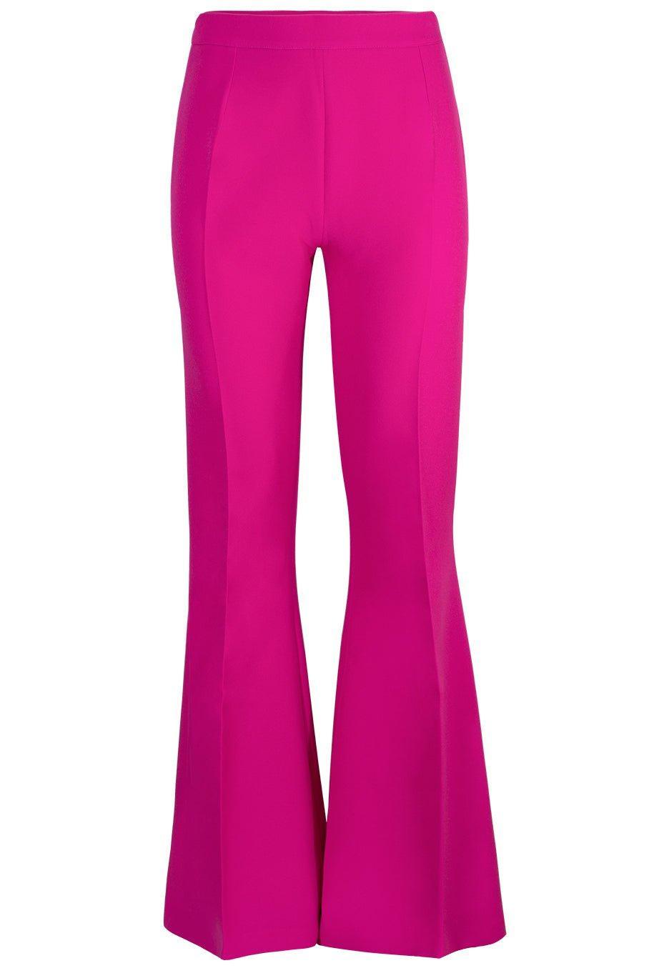 SAFIYAA-Halluana Flare Leg Trouser - Wild Strawberry-