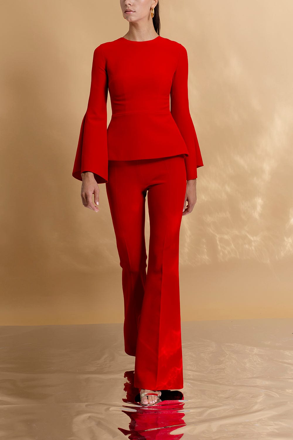 SAFIYAA-Wide Sleeve Top-DAZRED