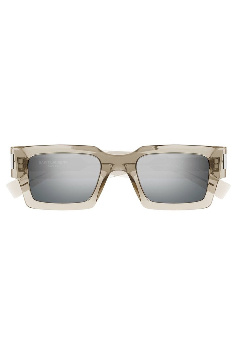 SAINT LAURENT-Rectangular Sunglasses - Beige-BI/BI/SL