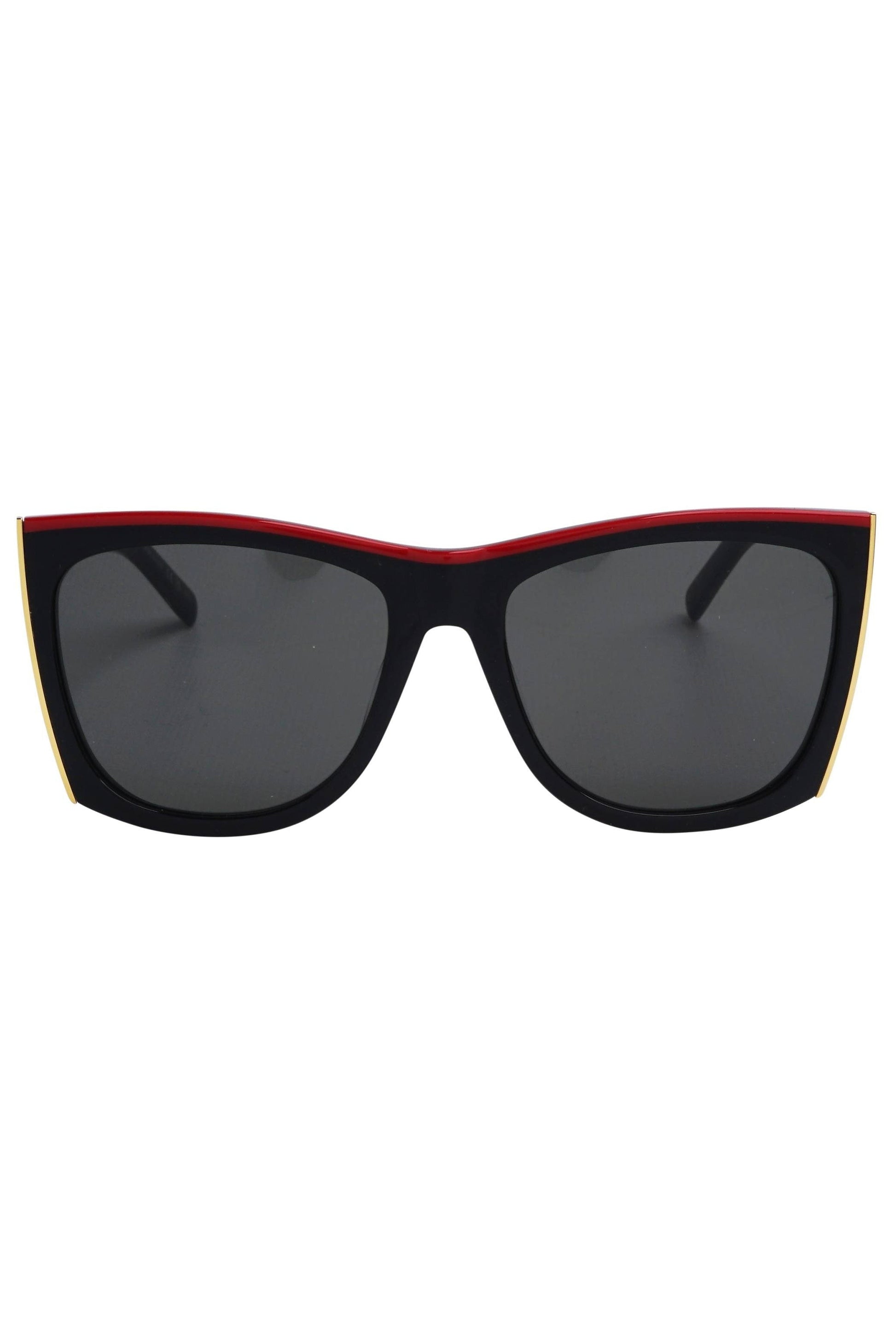 SAINT LAURENT-Cat Eye Tinted Sunglasses-BLACK/GREY