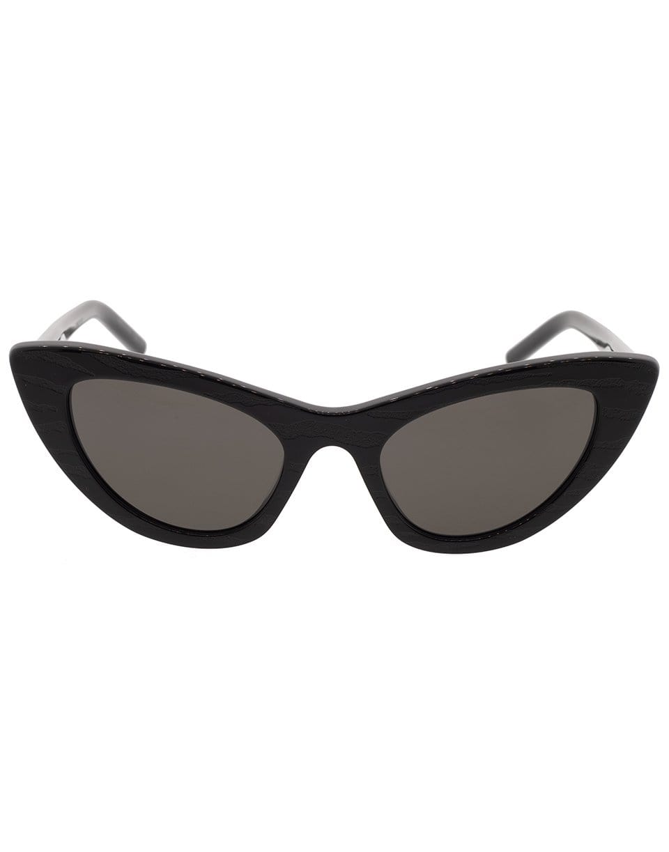 SAINT LAURENT-Lily Black Cat-Eye Sunglasses-BLACK