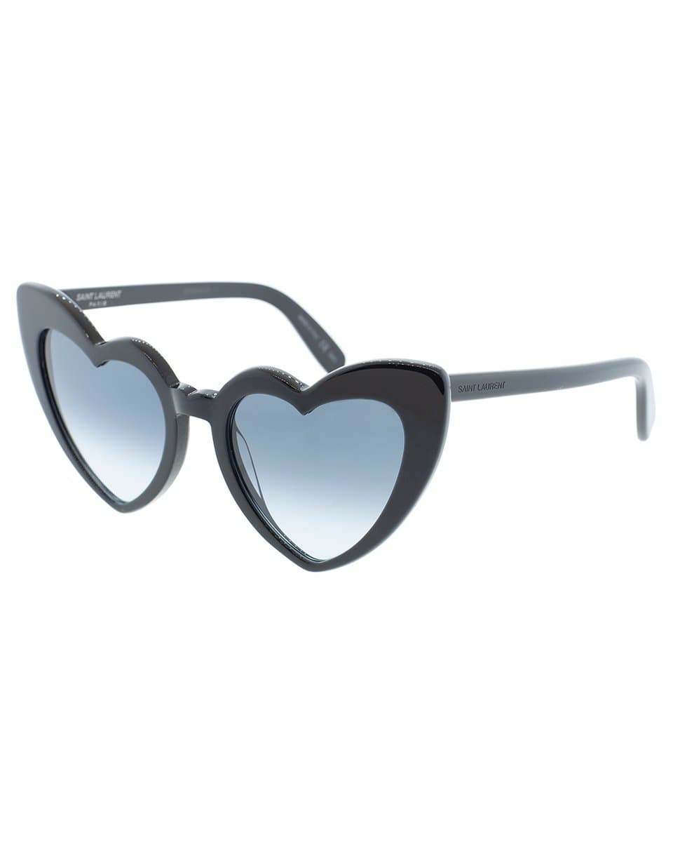 SAINT LAURENT-Lou Lou Heart Sunglasses-BLACK