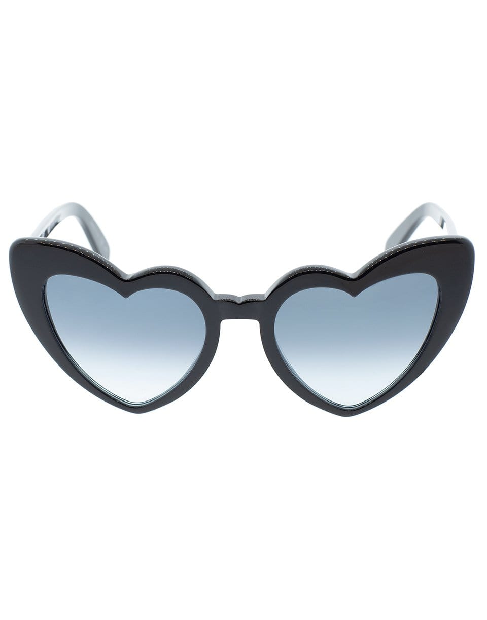 SAINT LAURENT-Lou Lou Heart Sunglasses-BLACK