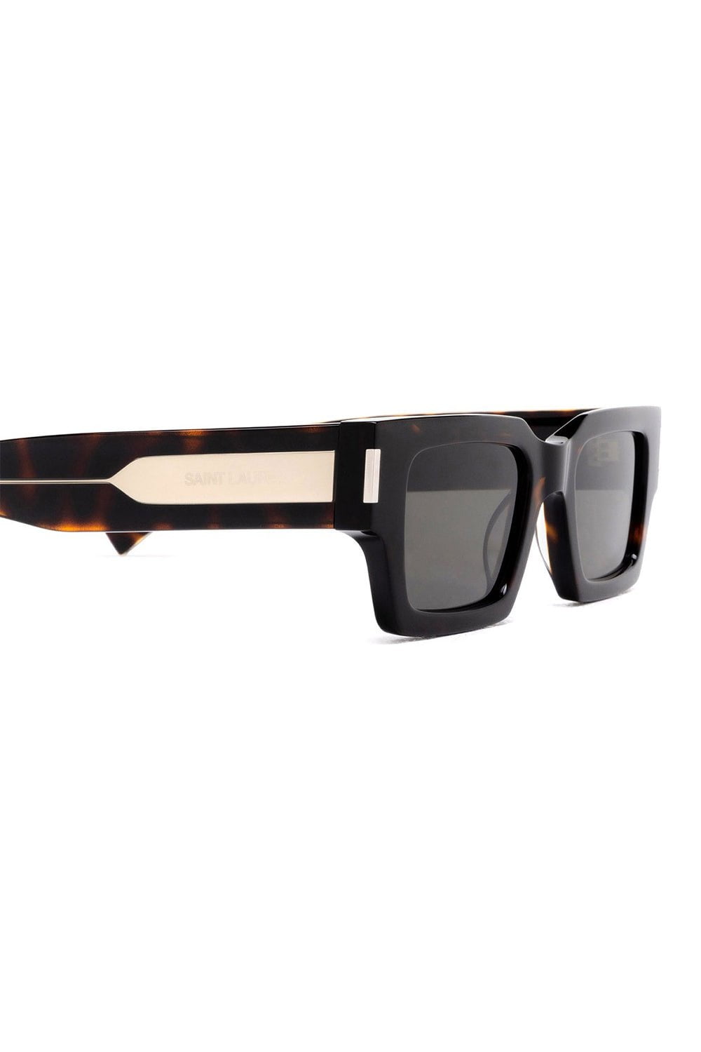 SAINT LAURENT-Classic Rectangle Sunglasses-HAV/GRY