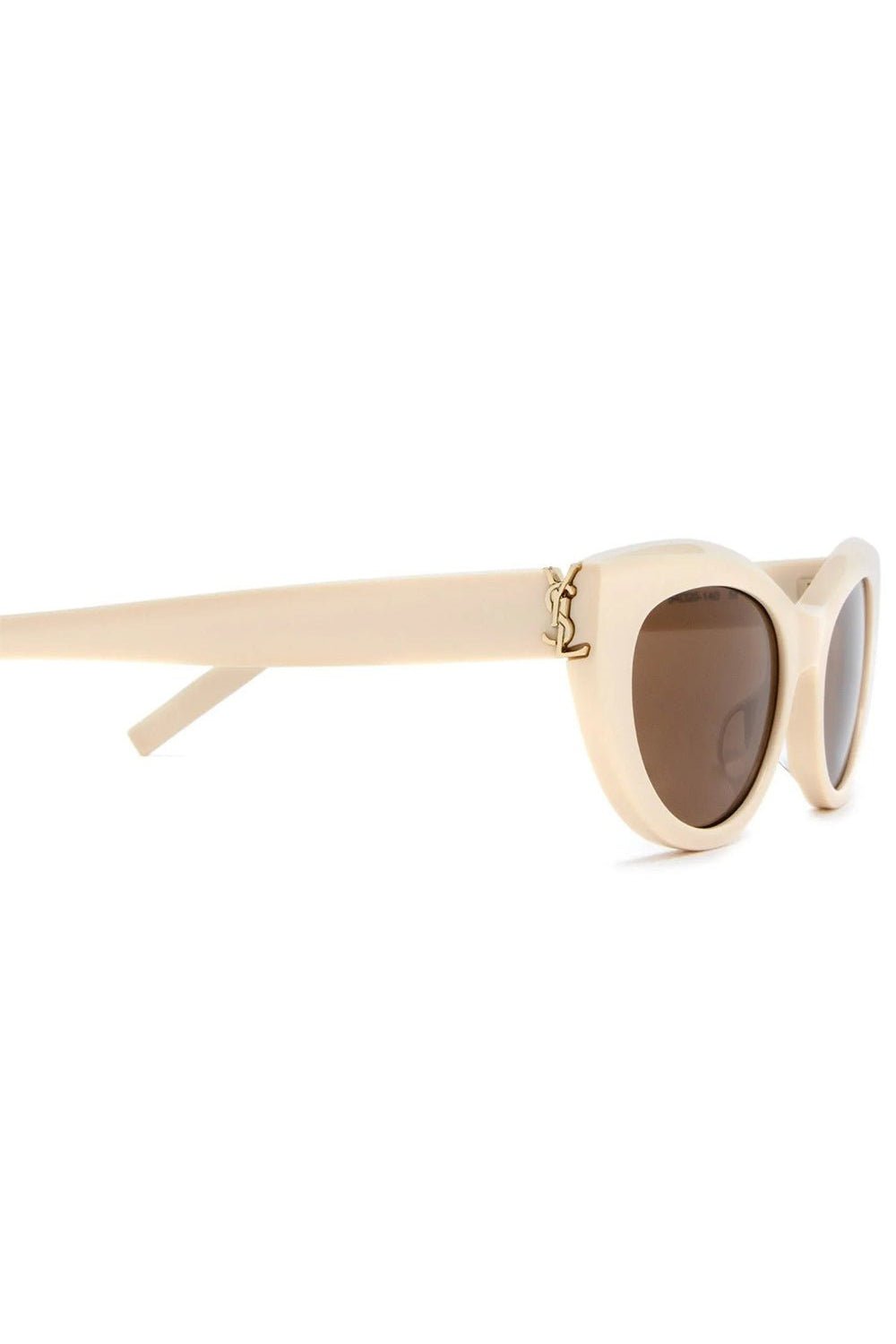 SAINT LAURENT-Acetate Cat-Eye Sunglasses-IVORY/IVORY/BROWN