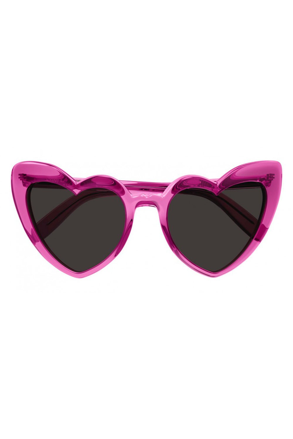 SAINT LAURENT-Heart Sunglasses-PNK/BLK