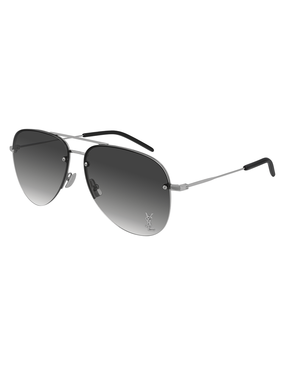 SAINT LAURENT-Aviator Sunglasses-SILVER