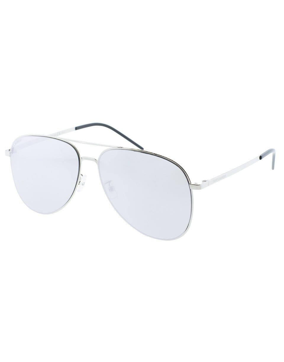 SAINT LAURENT-Classic Silver Aviator Sunglasses-SLVR