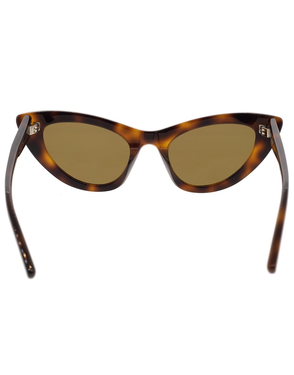 SAINT LAURENT-Lily Tortoise Cat-Eye Sunglasses-TORTOISE