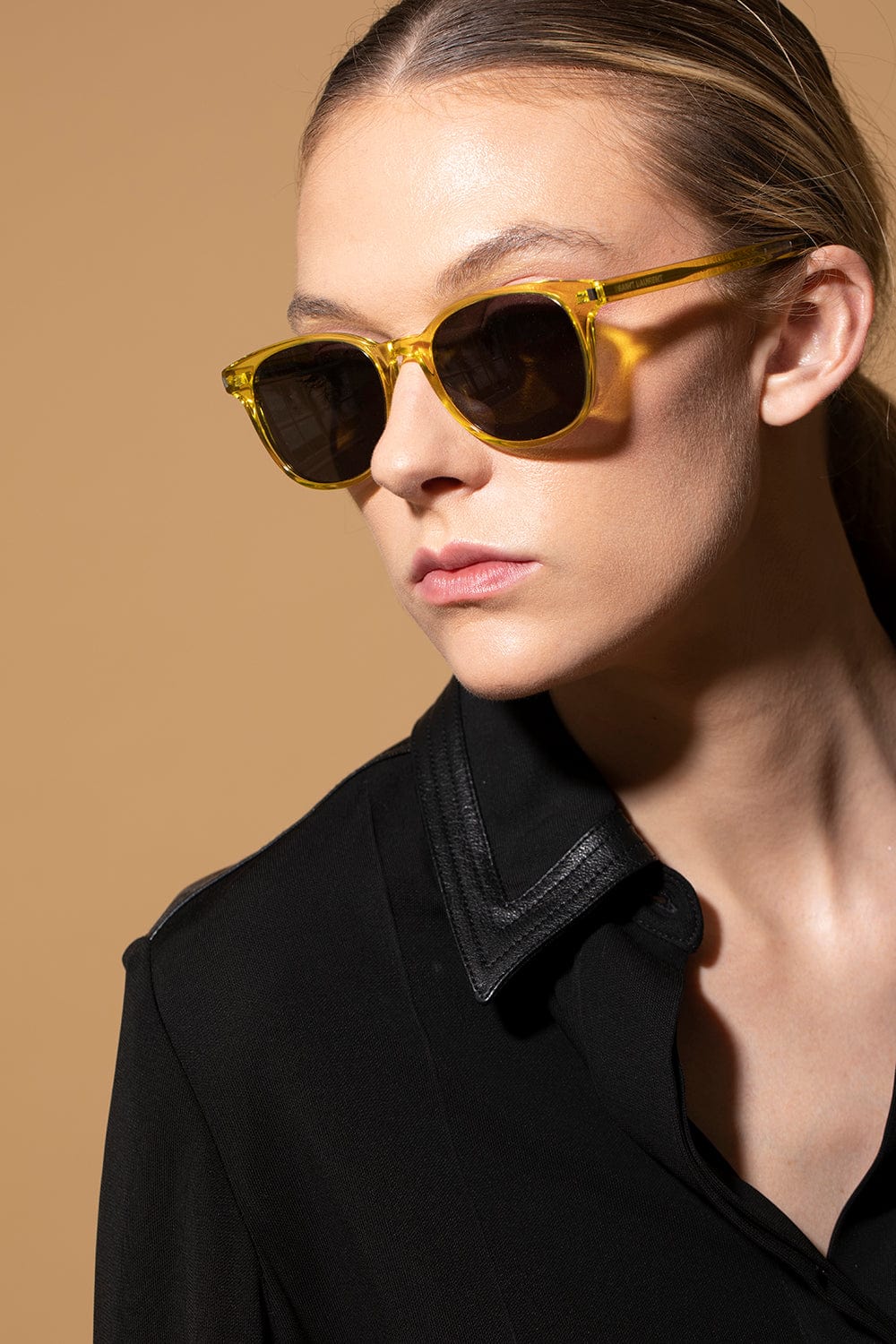 SAINT LAURENT-Acetate Sunglasses - Yellow Black-YLW/BLK