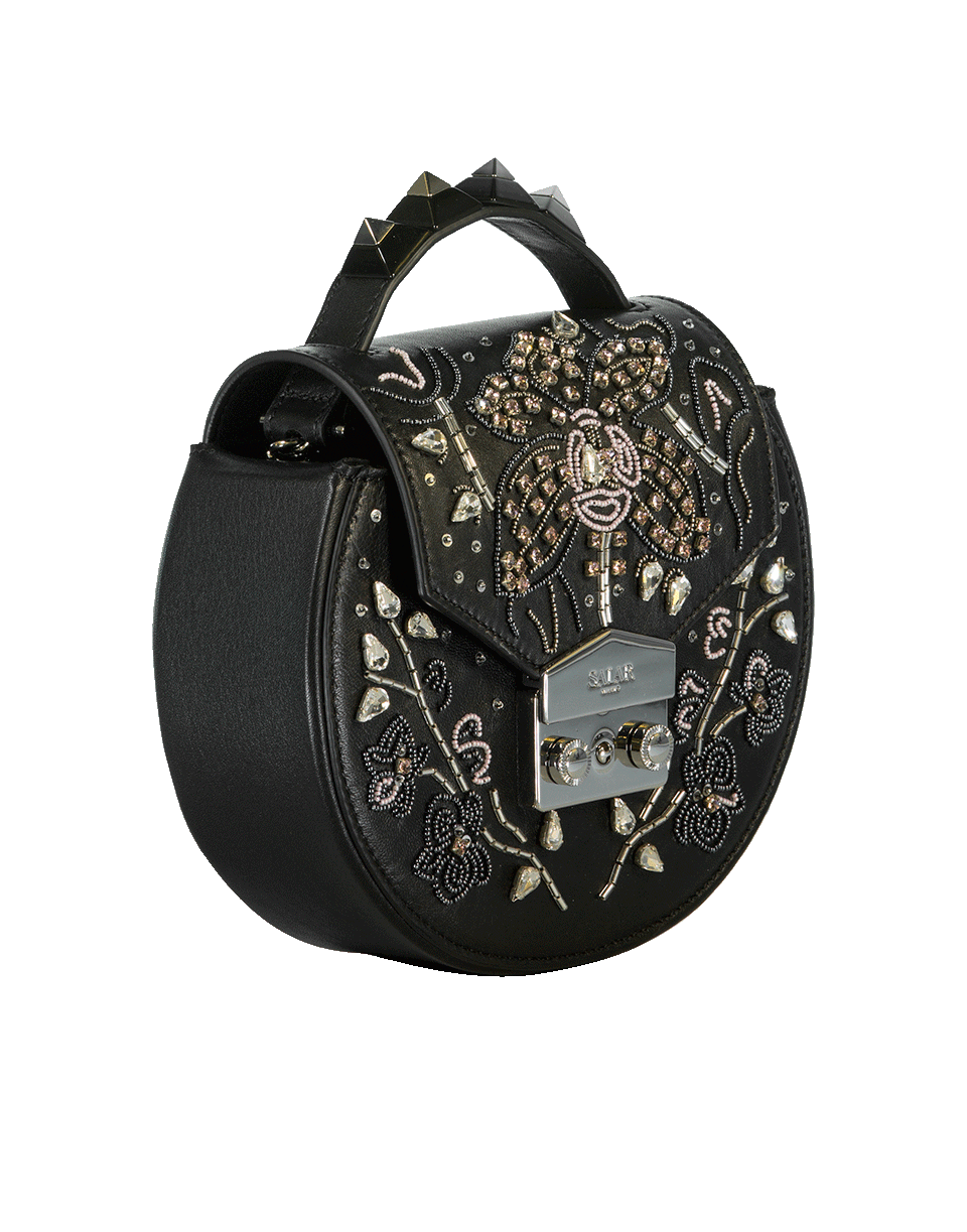 SALAR-Claire Orchid Bag-BLACK