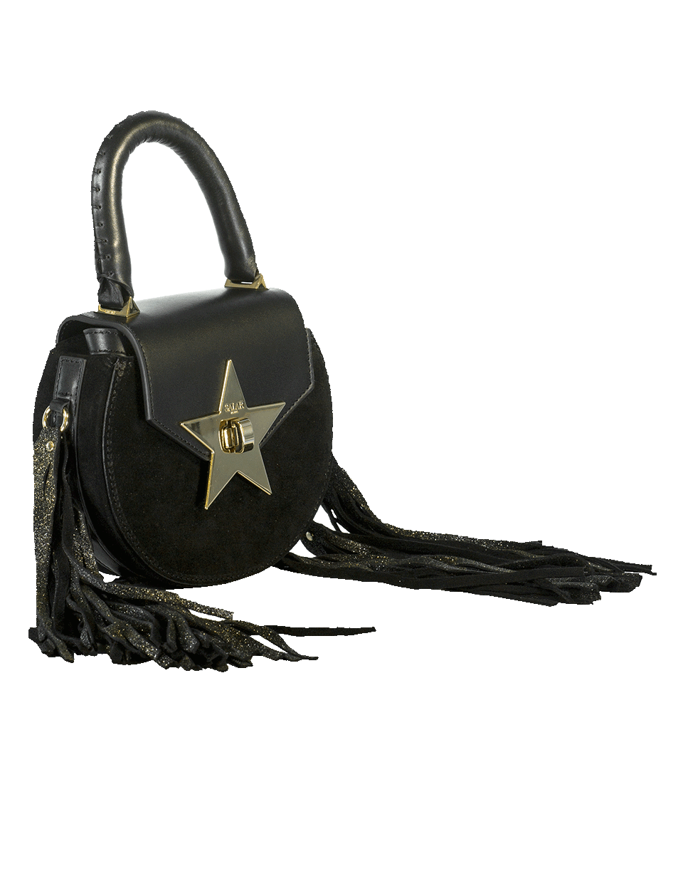 SALAR-Mimi Fringe Chris Bag-BLACK