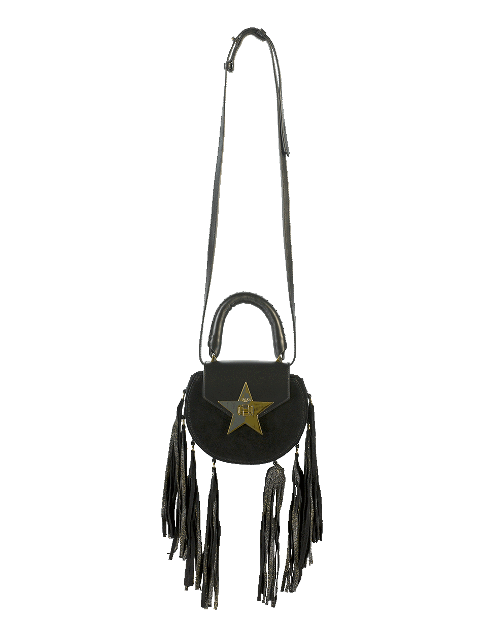 SALAR-Mimi Fringe Chris Bag-BLACK