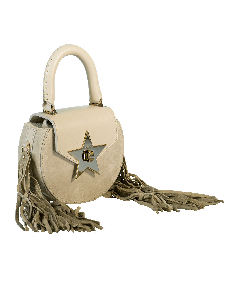 SALAR-Mimi Fringe Chris Bag-CLOUD