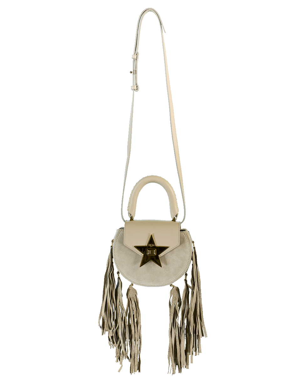 SALAR-Mimi Fringe Chris Bag-CLOUD